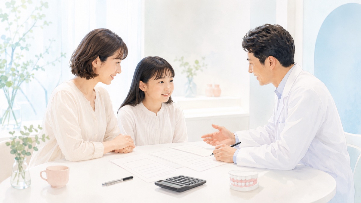 矯正治療の費用や医療費控除を相談するイメージ